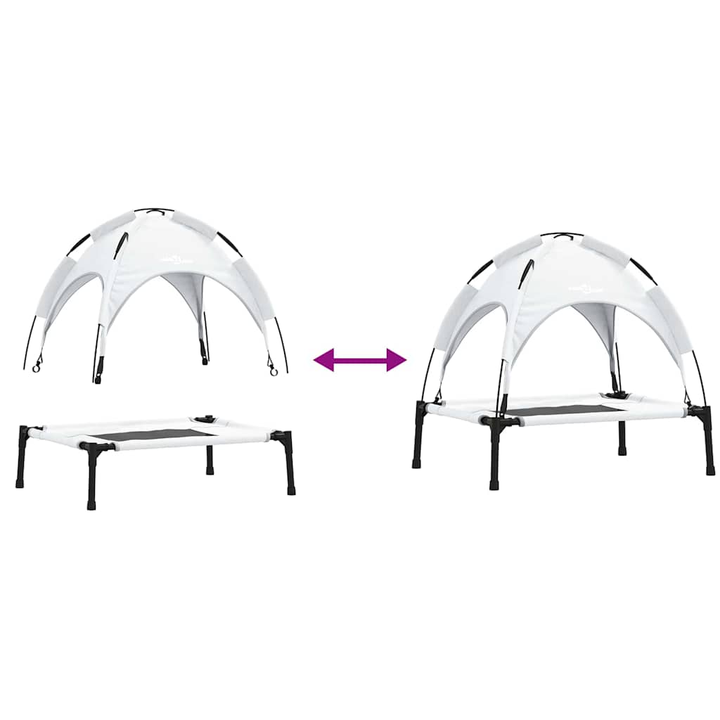  Letto per Cani Grigio argento m Acciaio