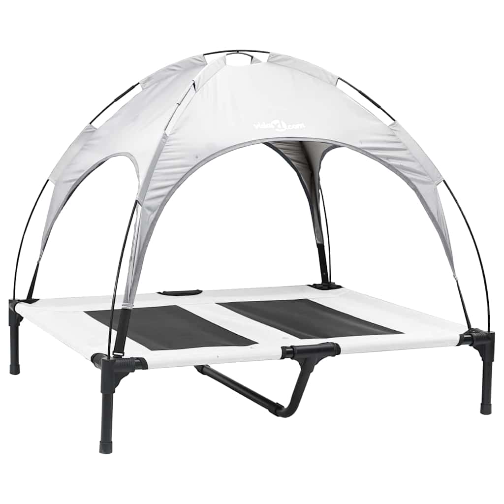  Letto per Cani Grigio Argento l Acciaio