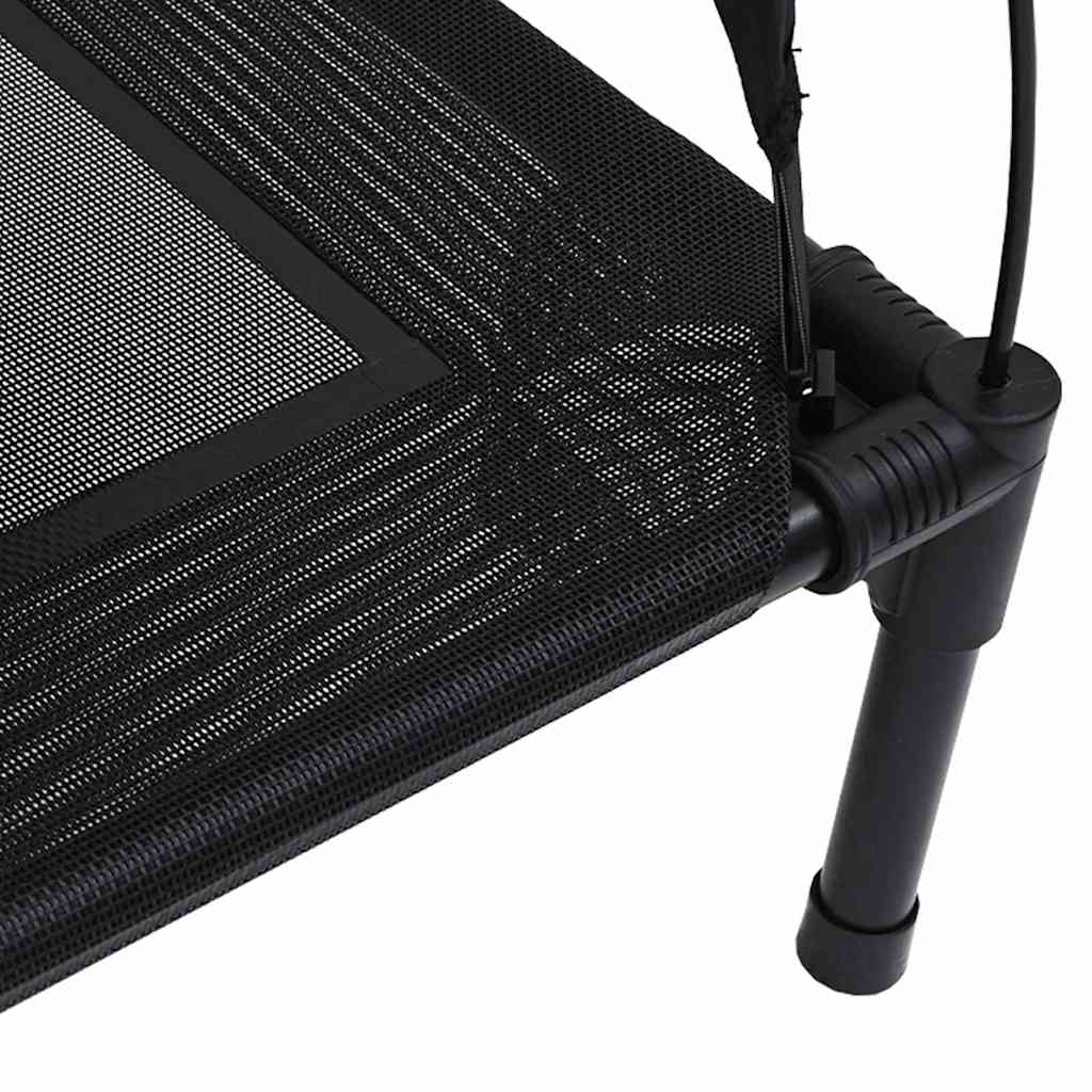  Letto per Cani Nero m Acciaio