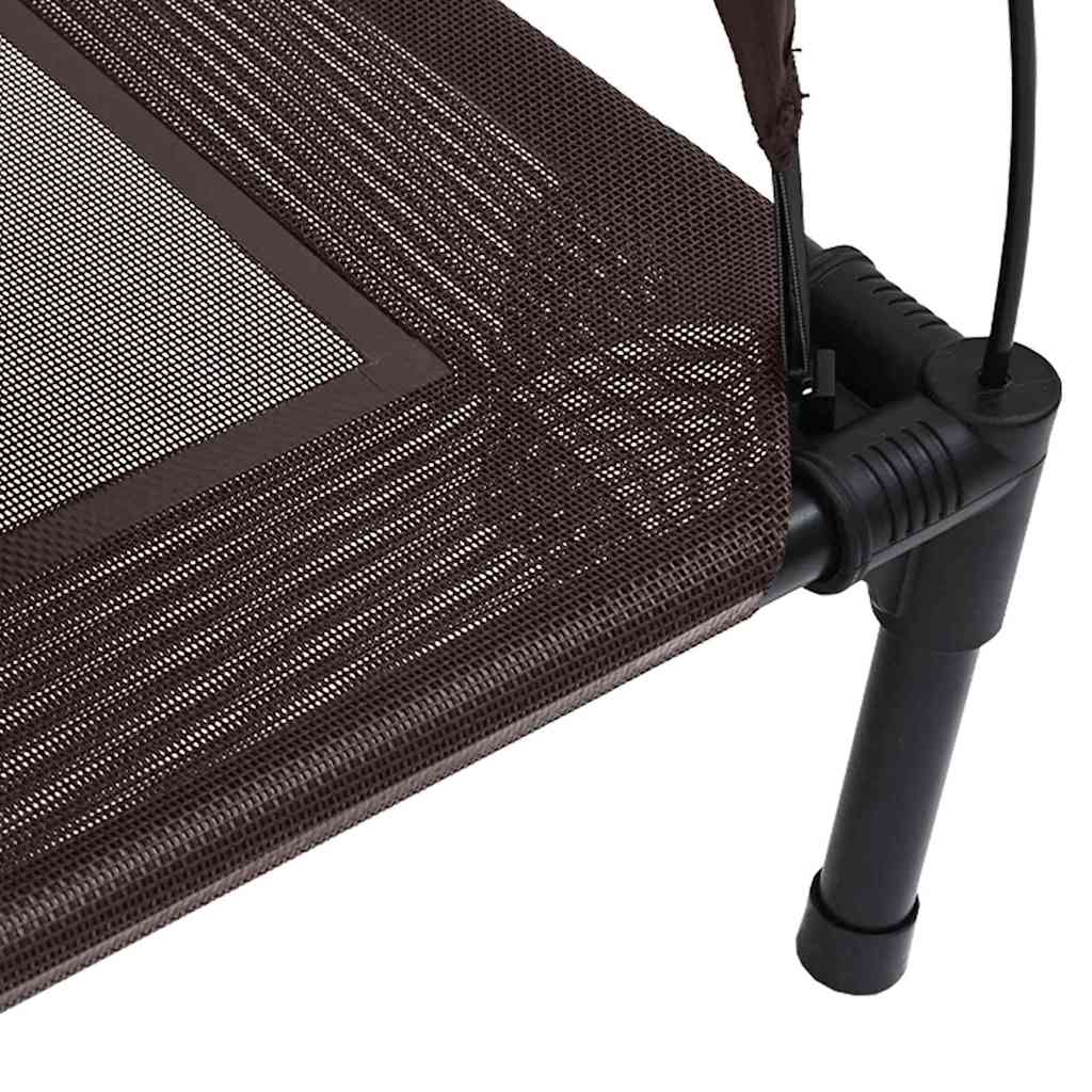  Letto per Cani Marrone l Acciaio