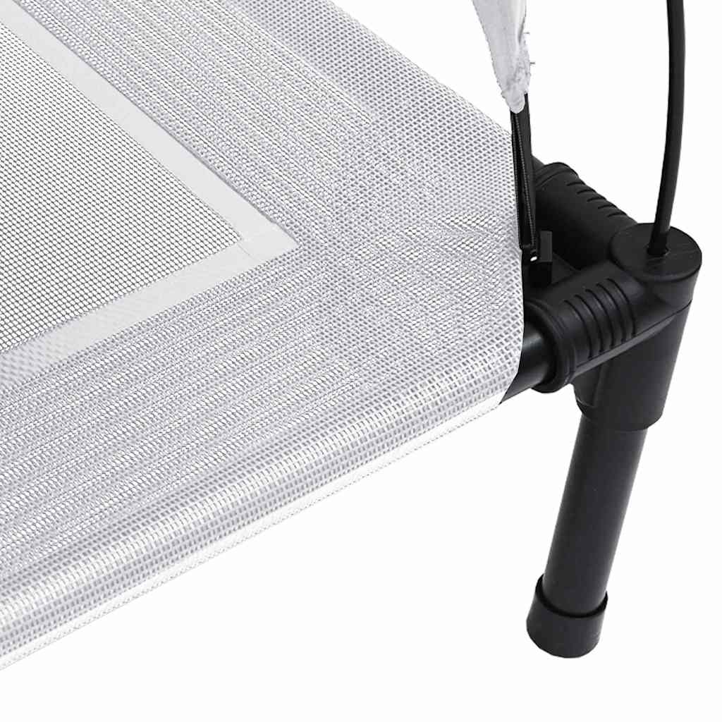  Letto per Cani Grigio Argento s Acciaio