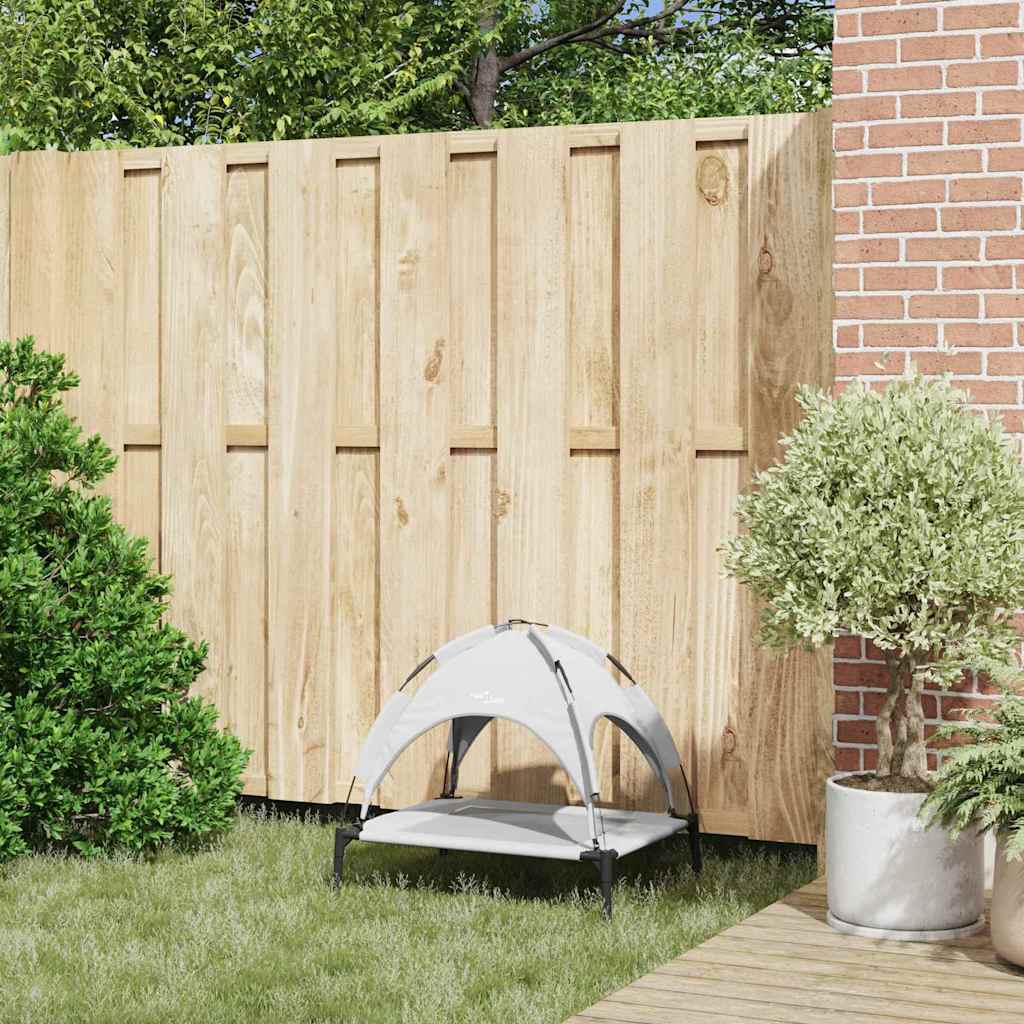  Letto per Cani Grigio Argento s Acciaio