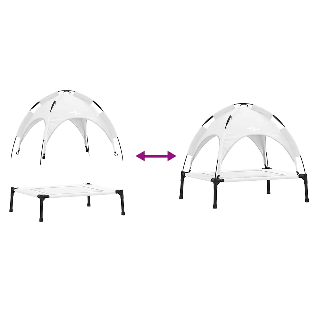  Letto per Cani Grigio argento m Acciaio