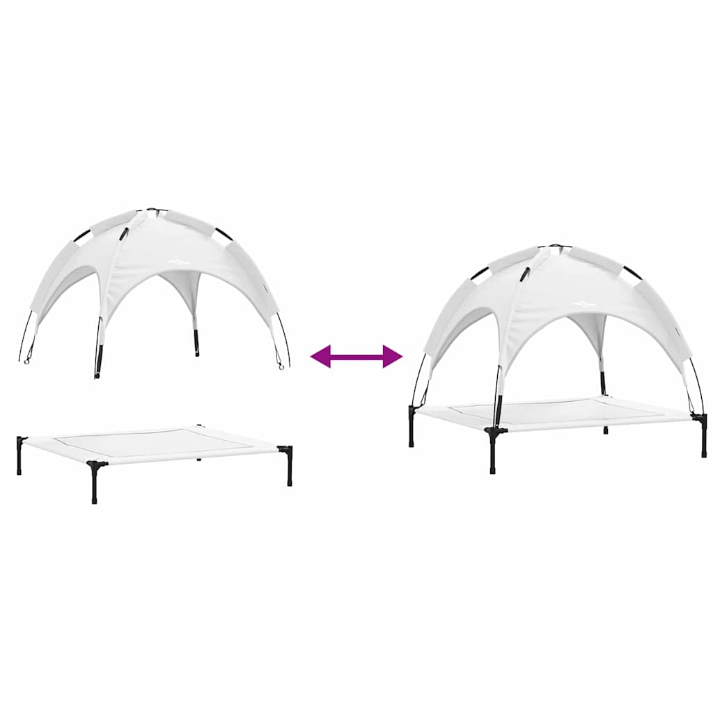  Letto per Cani Grigio argento l Acciaio