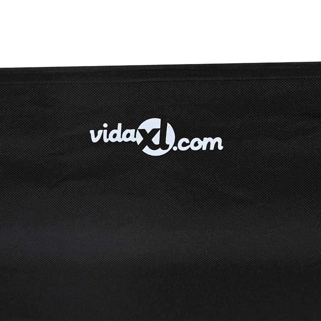  Letto per Cani Nero ML Tessuto Oxford e Acciaio