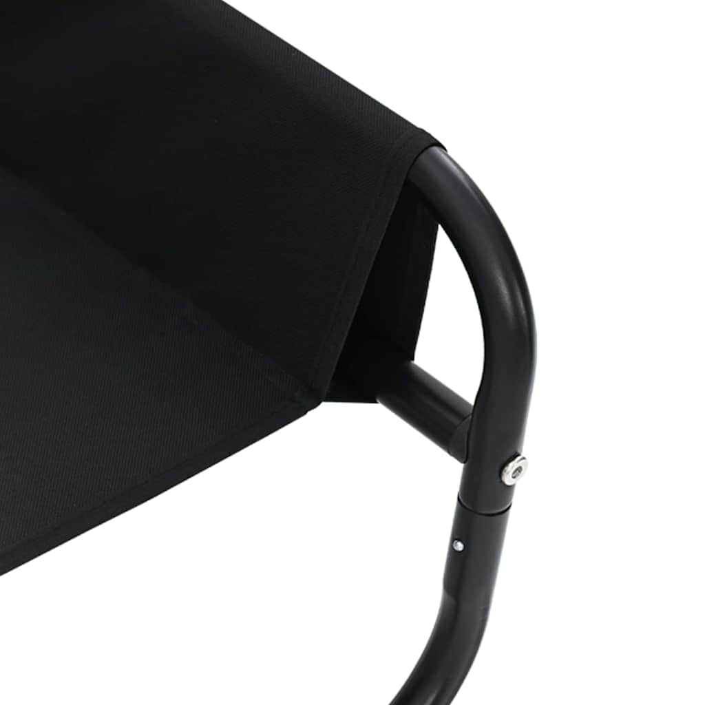  Letto per Cani Nero ML Tessuto Oxford e Acciaio