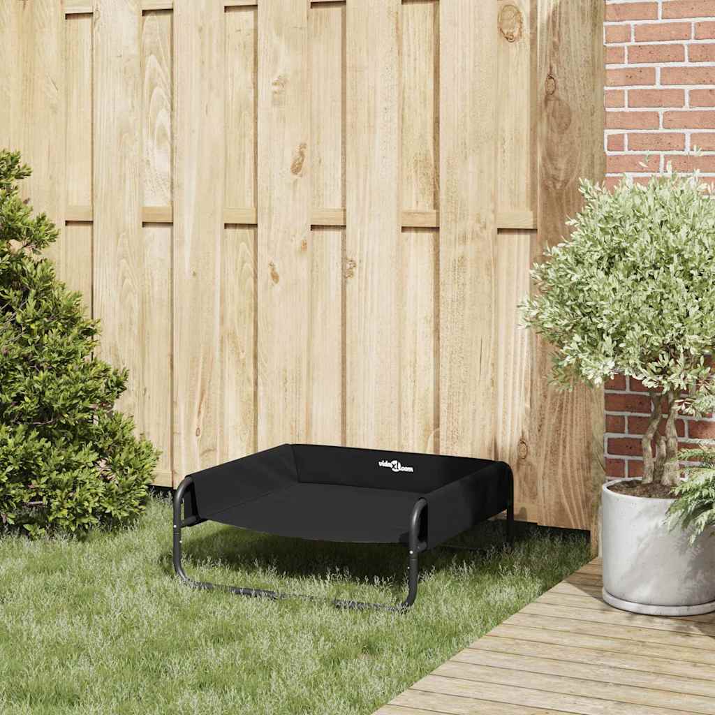  Letto per Cani Nero ML Tessuto Oxford e Acciaio