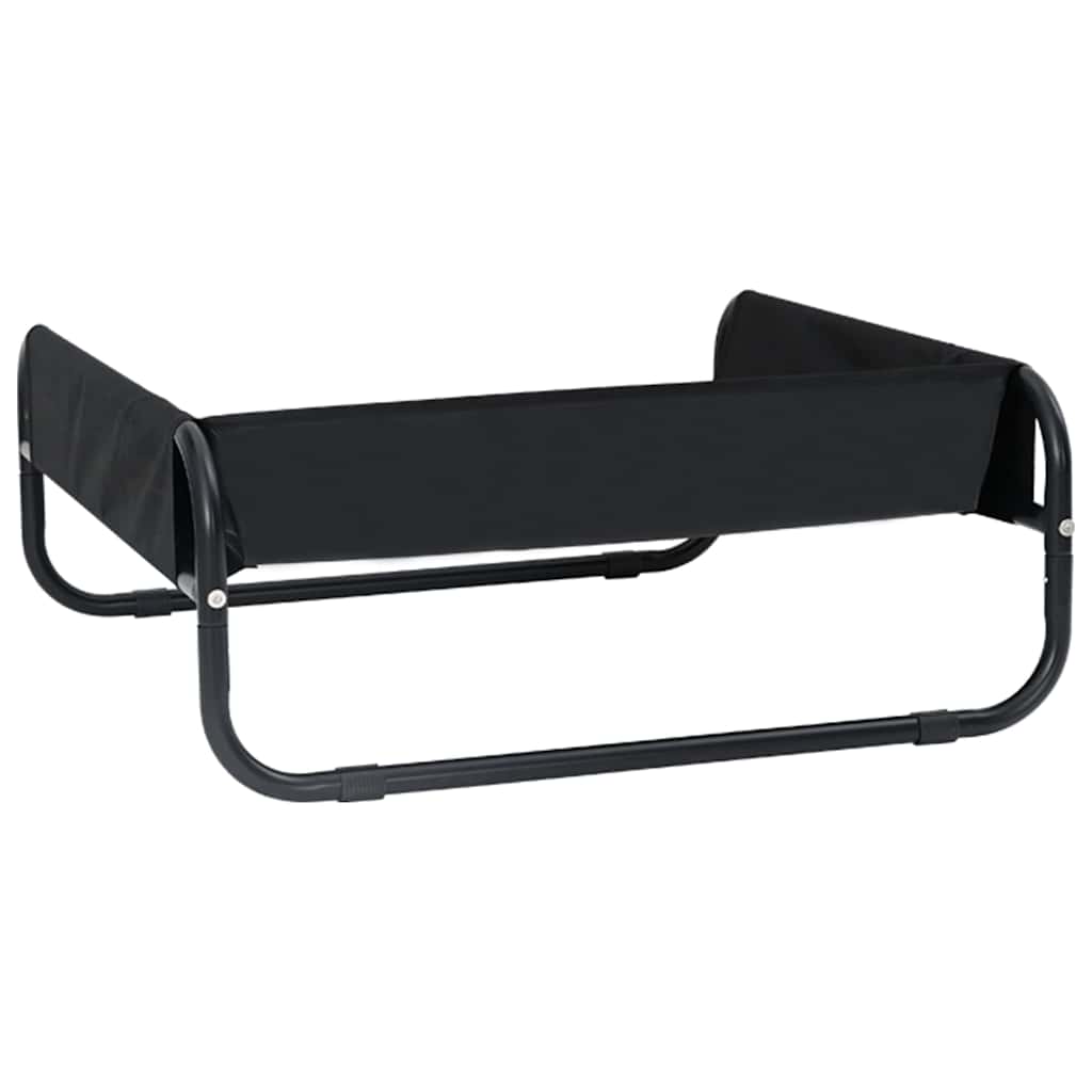  Letto per Cani Nero ML Tessuto Oxford e Acciaio