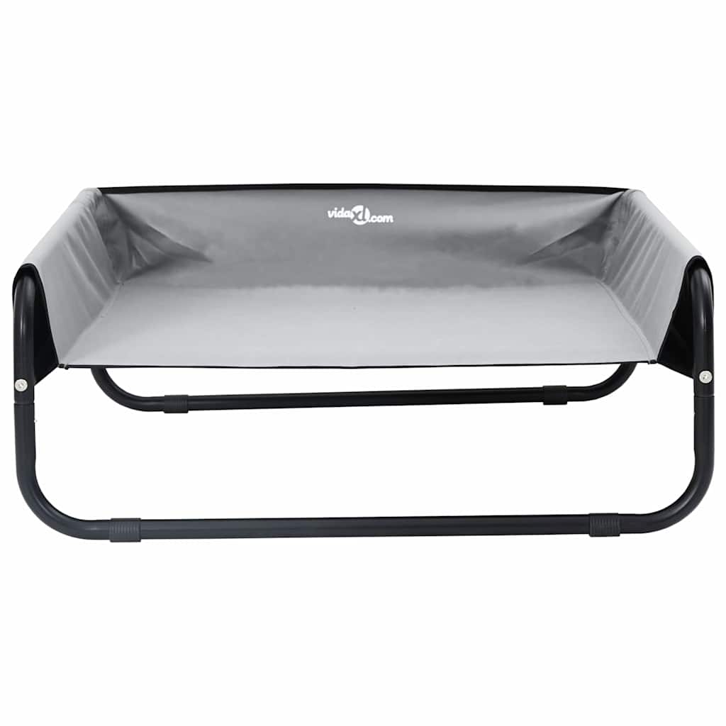  Letto per Cani Grigio chiaro m Tessuto Oxford e Acciaio