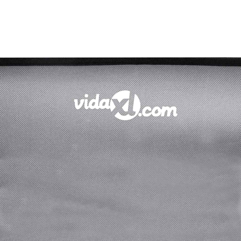  Letto per Cani Grigio chiaro l Tessuto Oxford e Acciaio