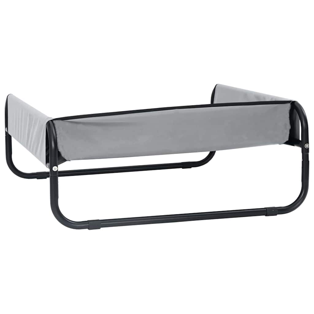  Letto per Cani Grigio chiaro l Tessuto Oxford e Acciaio