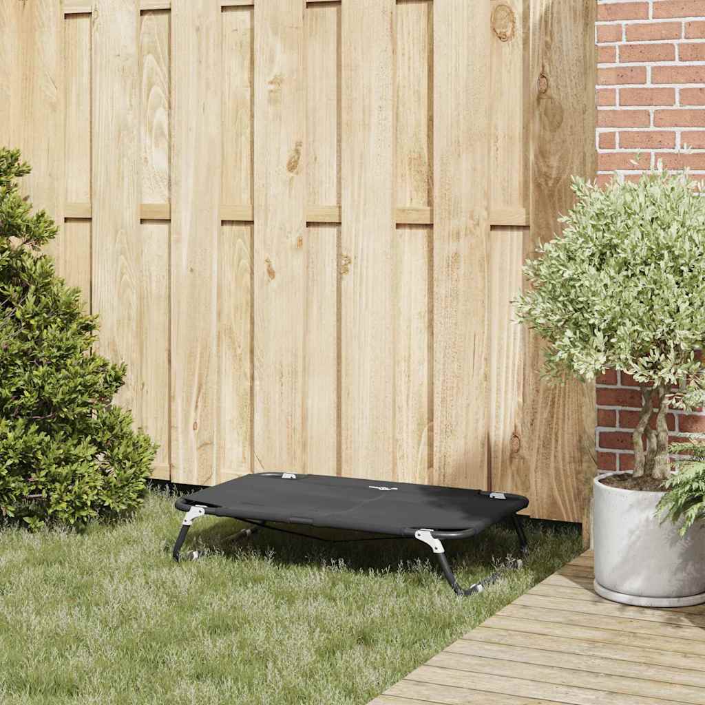  Letto per Cani Nero ML Tessuto Oxford e Acciaio