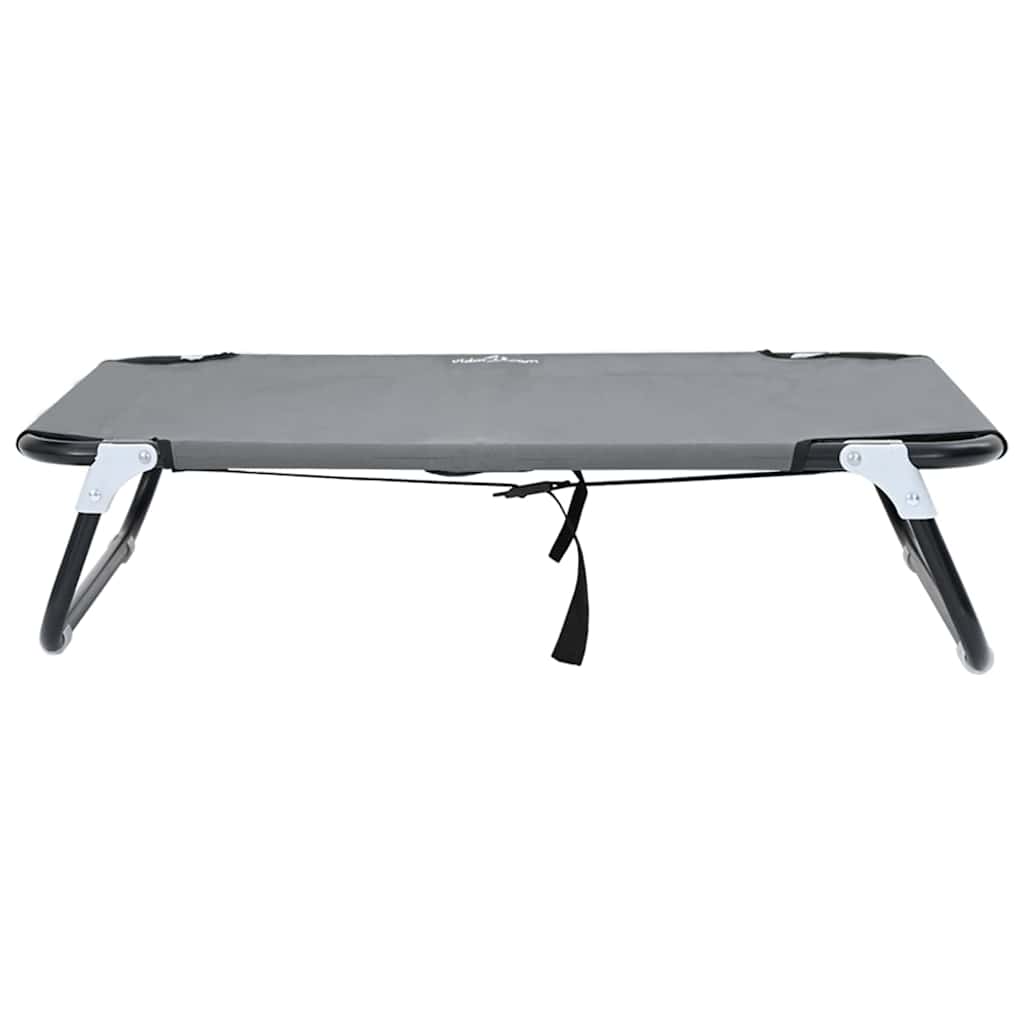  Letto per Cani Grigio chiaro s Tessuto Oxford e Acciaio