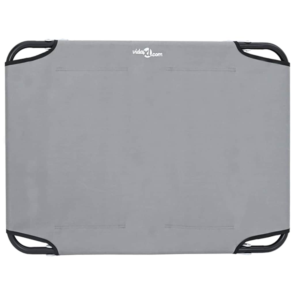  Letto per Cani Grigio chiaro m Tessuto Oxford e Acciaio