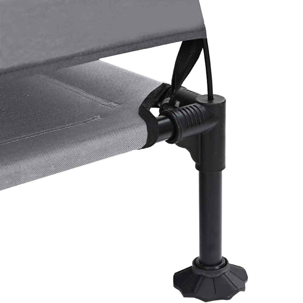  Letto per Cani Elevato Grigio chiaro 127 x 81 x 108 cm