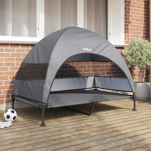  Letto per Cani Elevato Grigio chiaro 127 x 81 x 108 cm