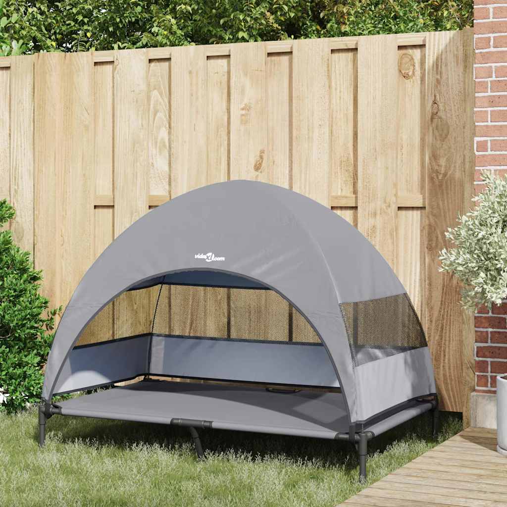  Letto per Cani Elevato Grigio chiaro 127 x 81 x 108 cm