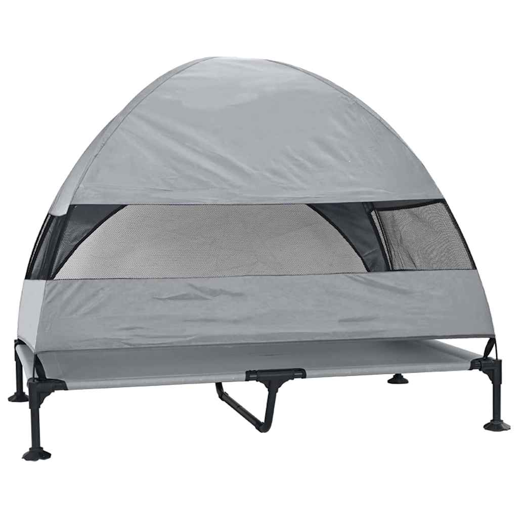  Letto per Cani Elevato Grigio chiaro 127 x 81 x 108 cm