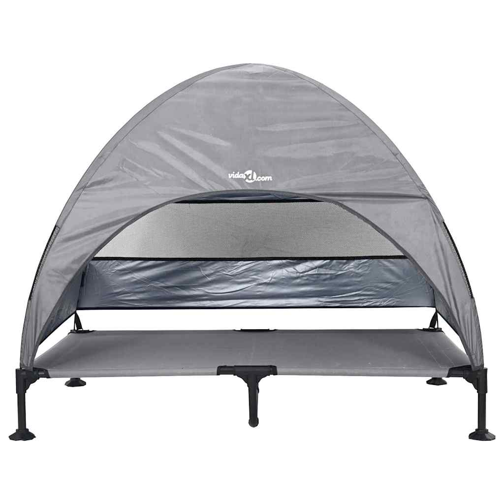  Letto per Cani Elevato Grigio chiaro 127 x 81 x 108 cm