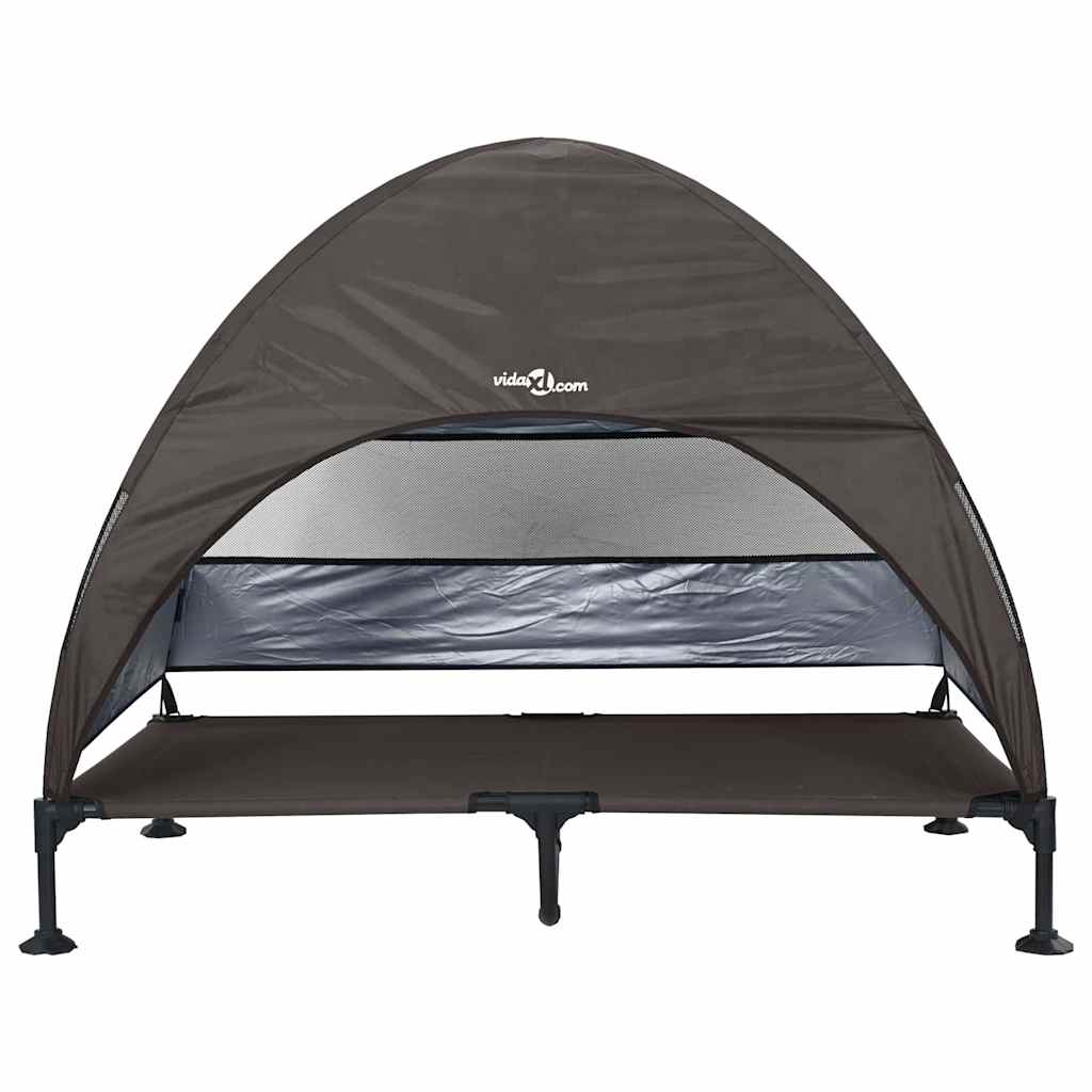  Letto per Cani Elevato Marrone 127 x 81 x 108 cm