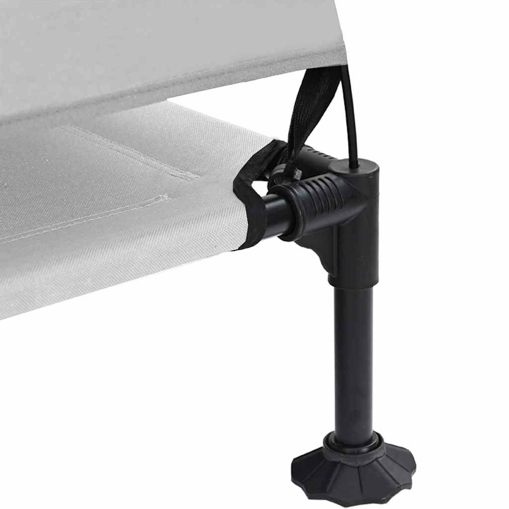  Letto per Cani Elevato Grigio Argento 127 x 81 x 108 cm