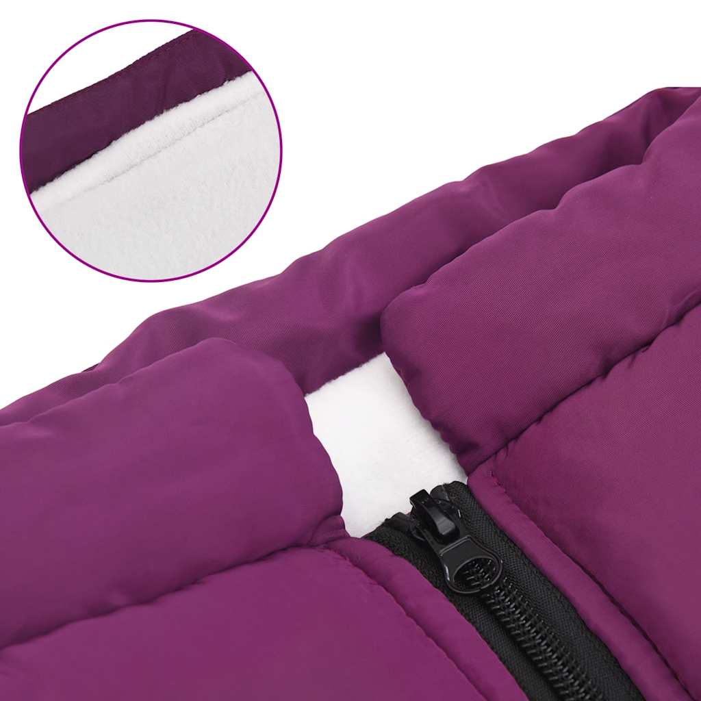 Cappotto Cani Imbracatura Impermeabile Riflettente Viola L68