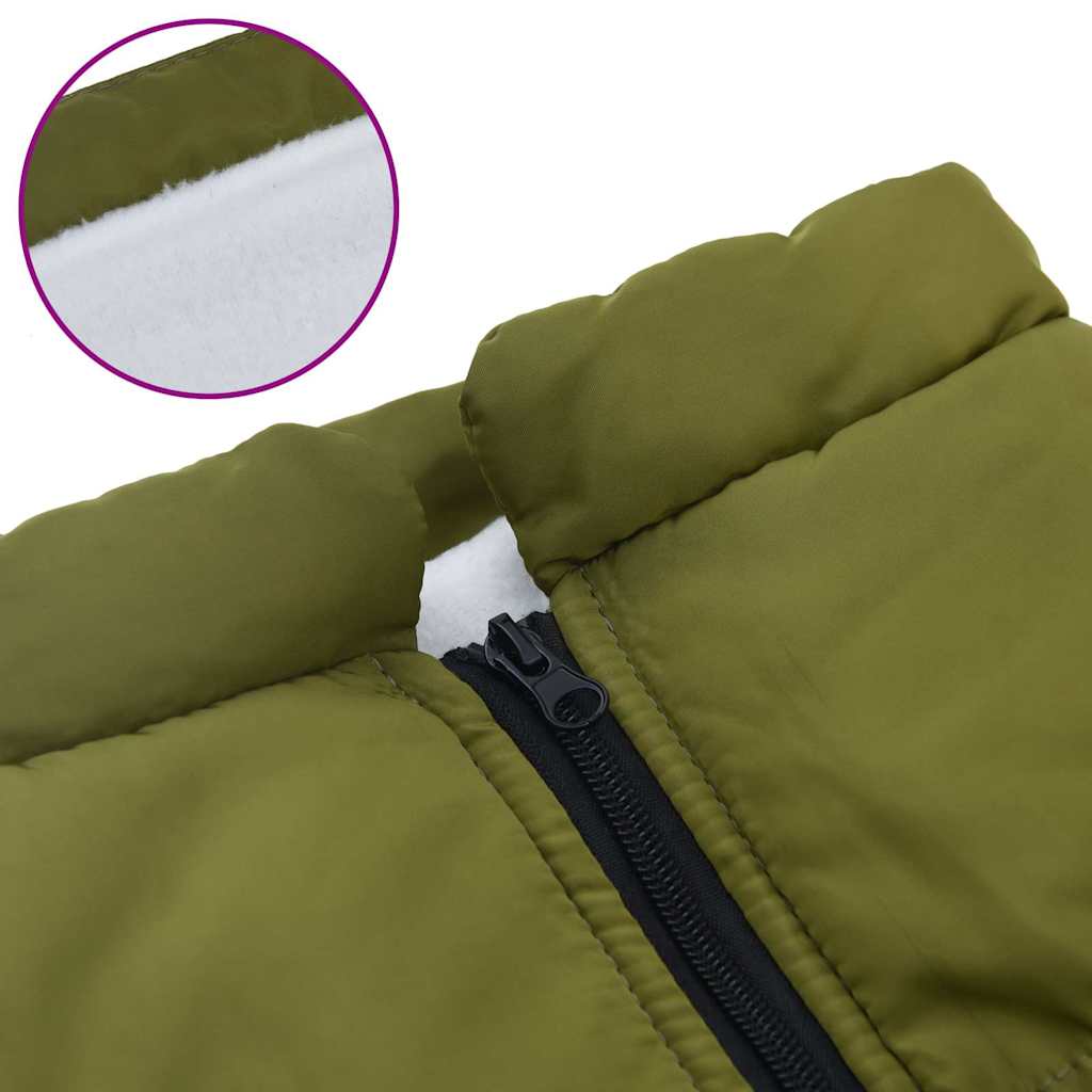 Cappotto Cani Imbracatura Impermeabile Riflettente Verde L68
