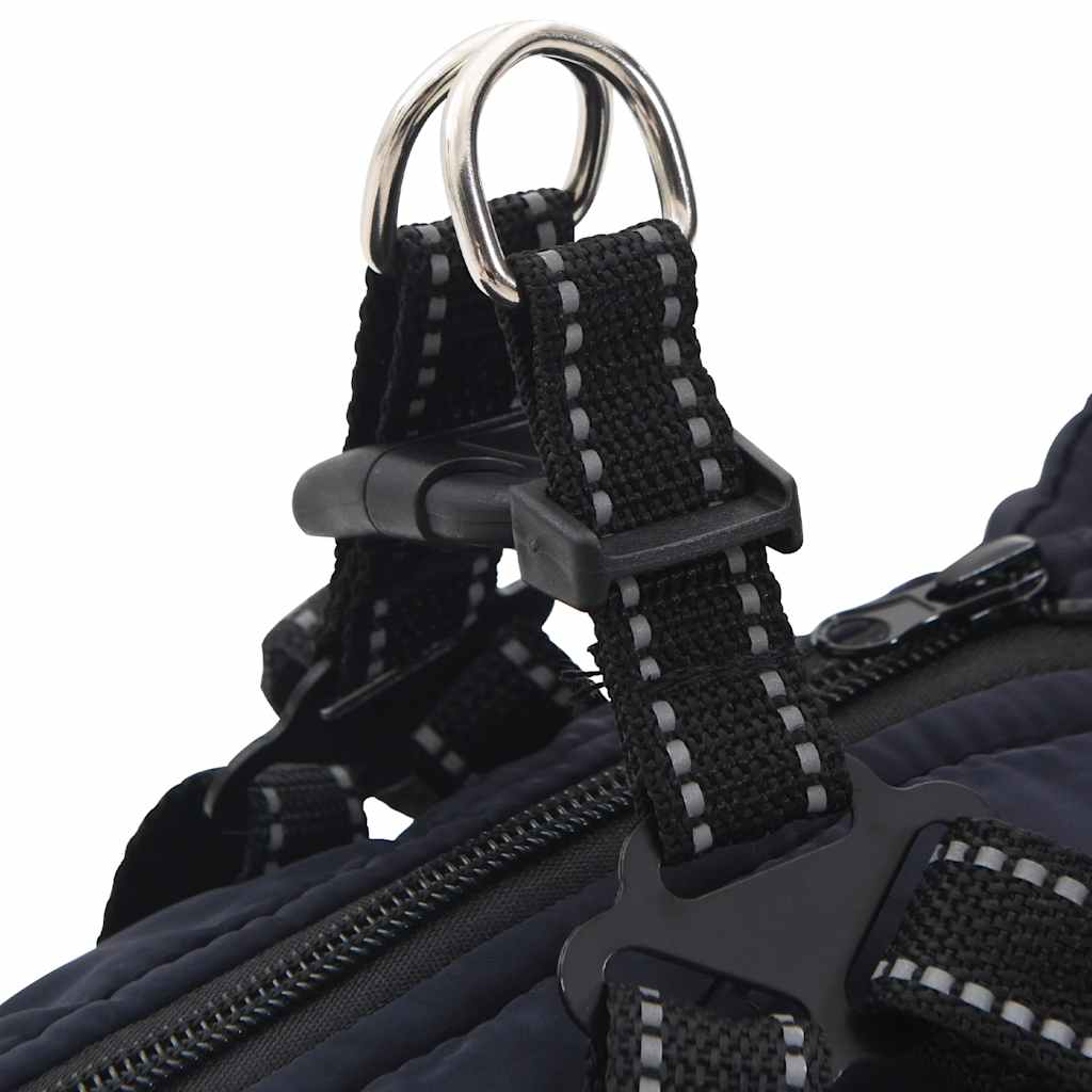 Cappotto Cani Imbracatura Impermeabile Riflettente Blu Navy L24