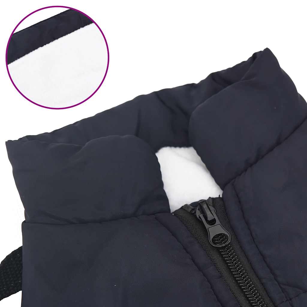 Cappotto Cani Imbracatura Impermeabile Riflettente Blu Navy L32