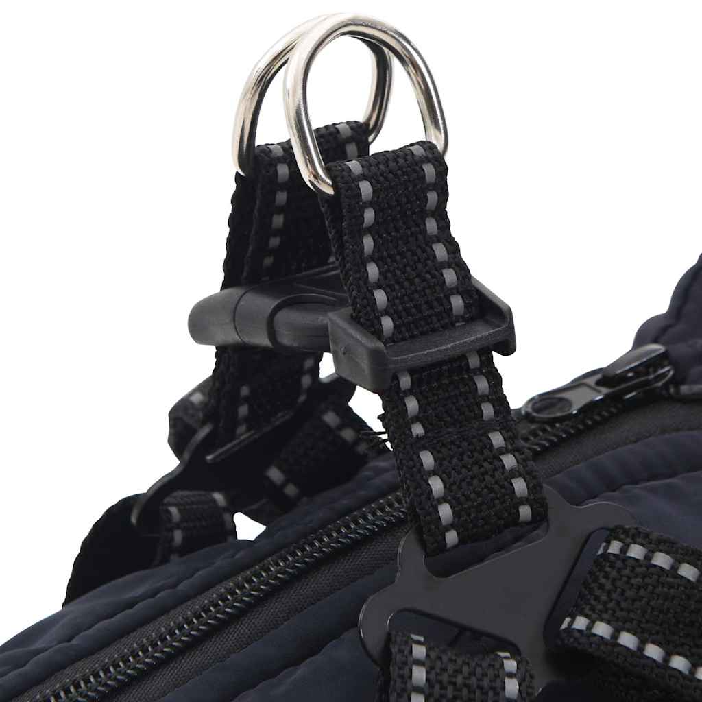 Cappotto Cani Imbracatura Impermeabile Riflettente Blu Navy L40