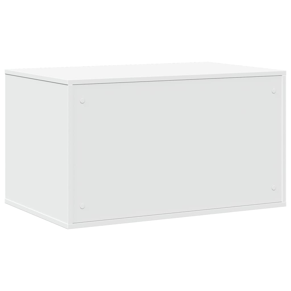 Recinto per Lettiera per Gatti Bianco 80x50x45 cm in Truciolato