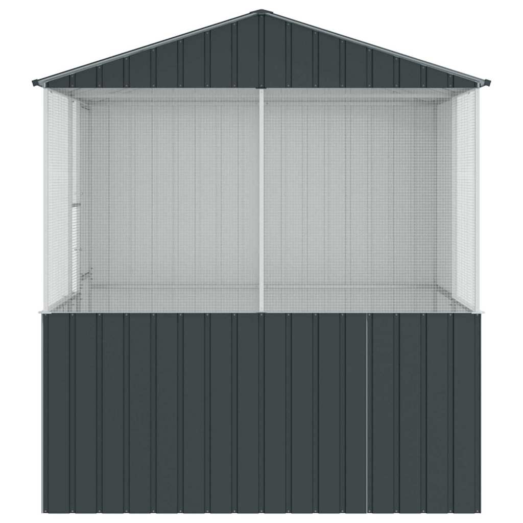 Gabbia per uccelli Antracite 215 x 209 x 230 cm Acciaio zincato