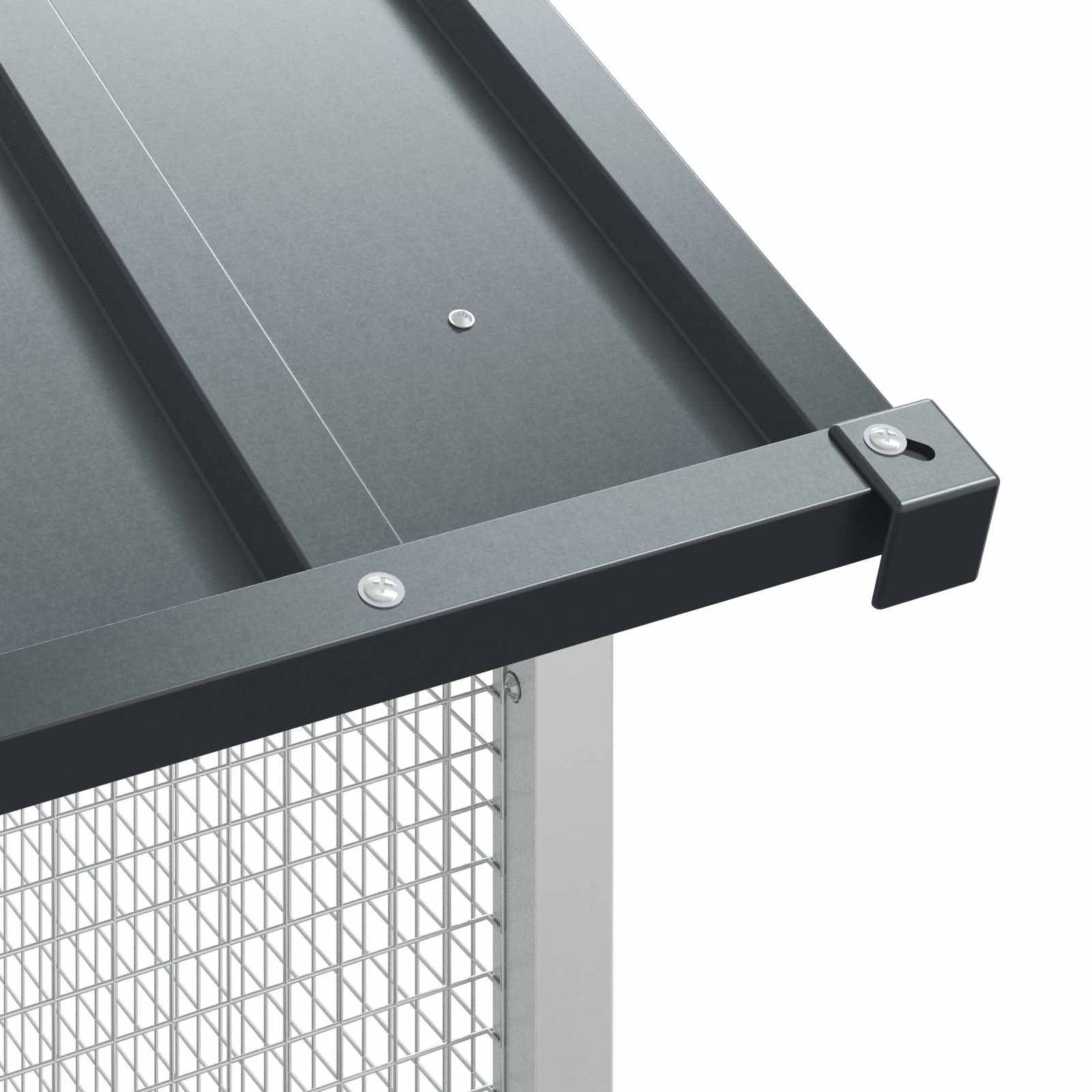 Gabbia per uccelli Antracite 215 x 110 x 247 cm Acciaio zincato