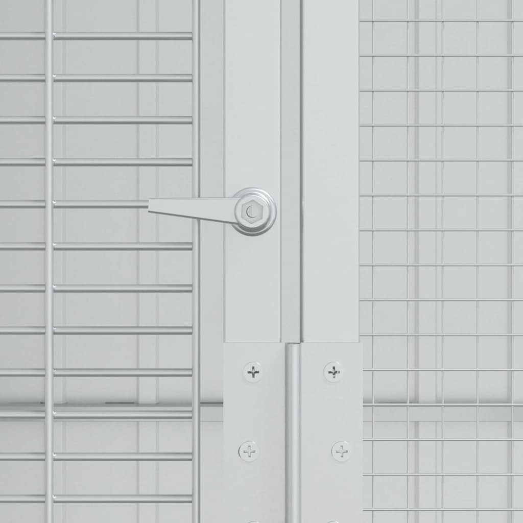 Gabbia per uccelli Grigio 215 x 110 x 247 cm Acciaio zincato