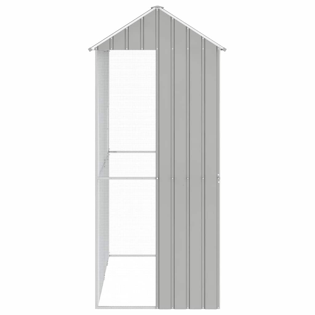 Gabbia per uccelli Grigio 215 x 110 x 247 cm Acciaio zincato