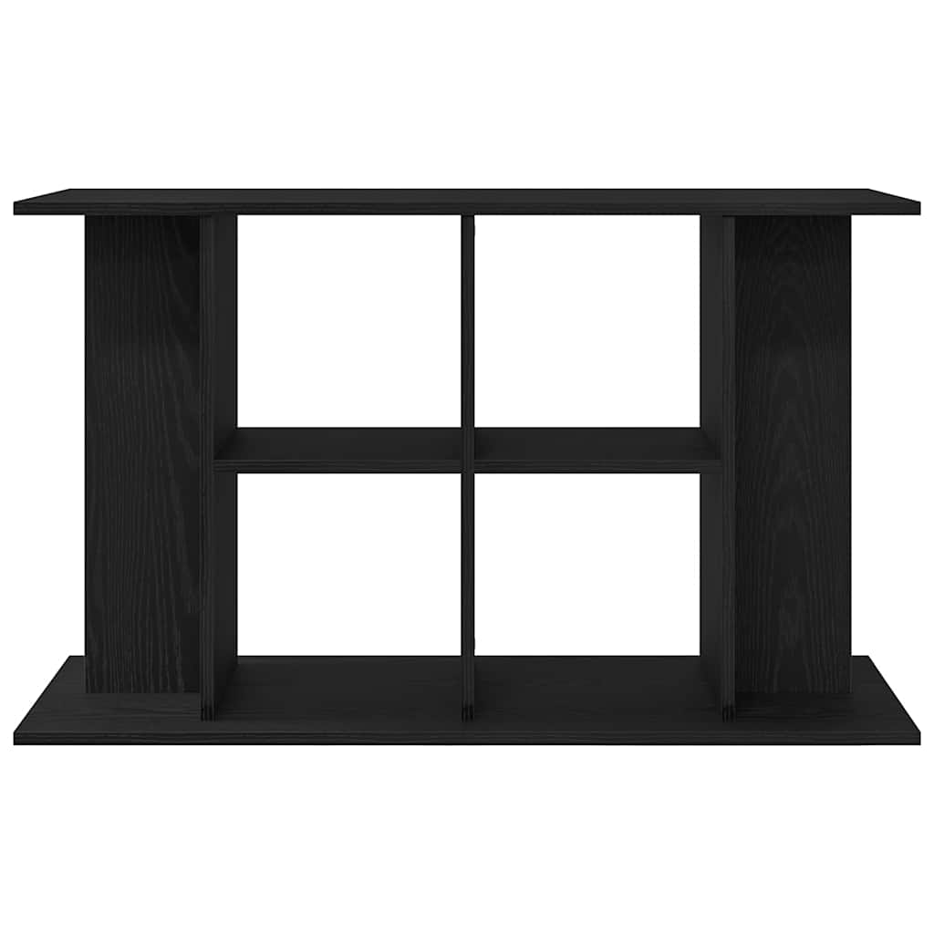 Supporto per acquario in rovere nero 100x40x60 cm in legno ingegnerizzato