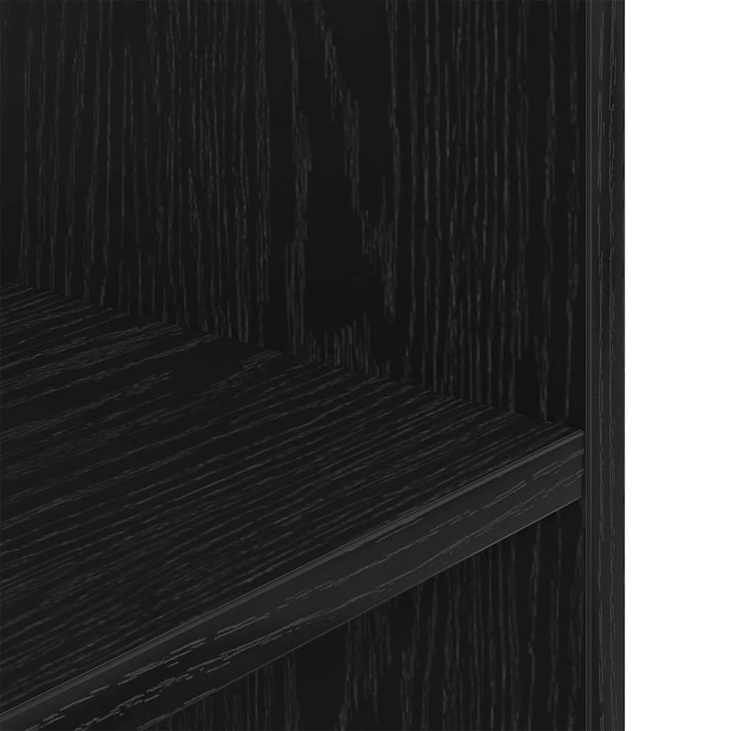 Supporto per acquario in rovere nero 100x40x60 cm in legno ingegnerizzato
