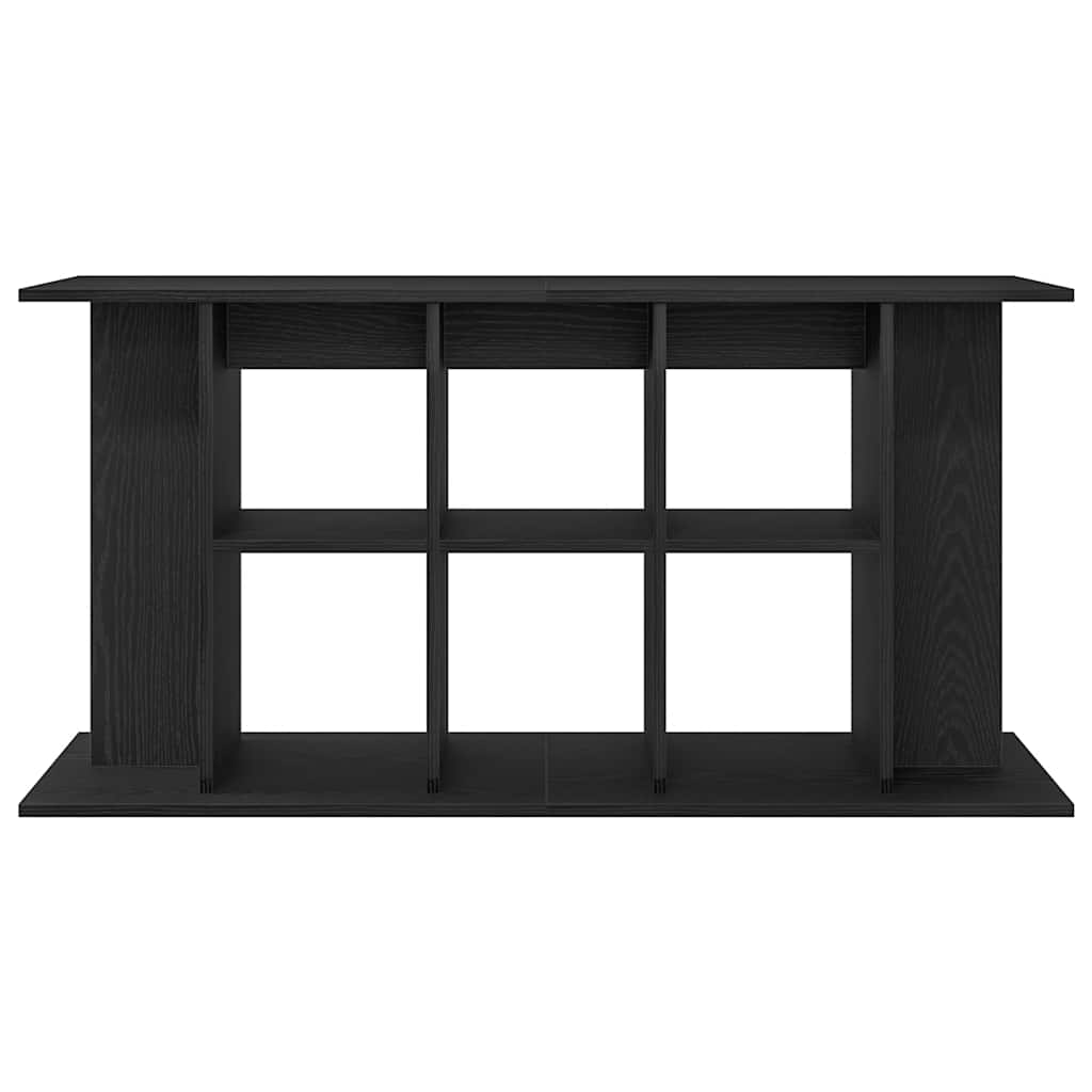 Supporto per acquario in rovere nero 120x40x60 cm in legno ingegnerizzato
