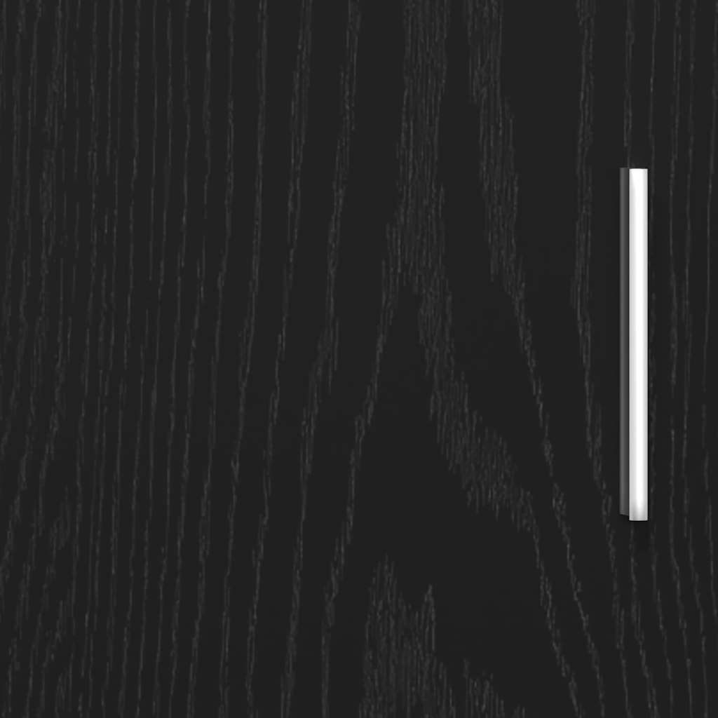 Supporto per acquario in rovere nero 101x41x58 cm in legno ingegnerizzato