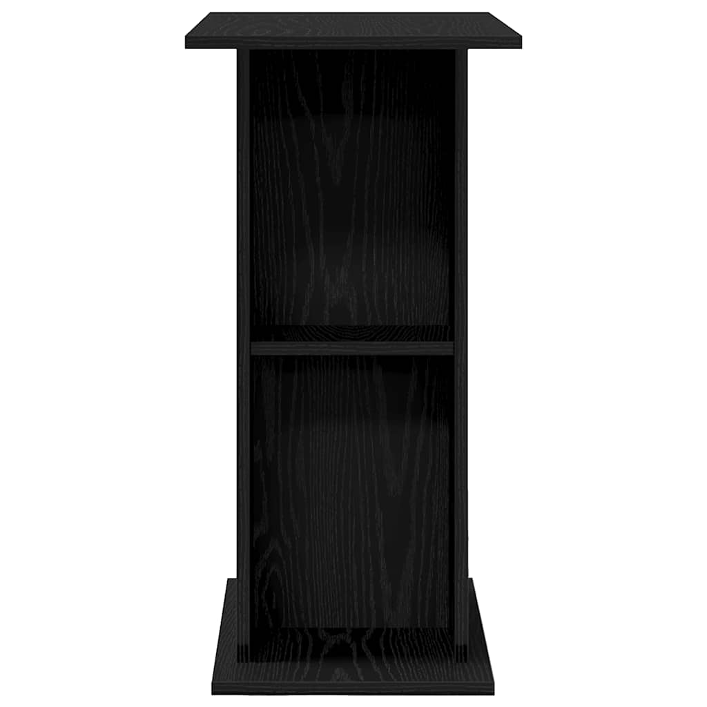 Supporto per acquario in rovere nero 75x36x72,5 cm in legno ingegnerizzato