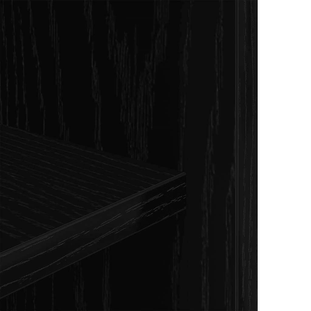 Supporto per acquario in rovere nero 75x36x72,5 cm in legno ingegnerizzato