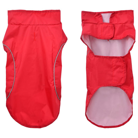 Impermeabile per Cani con Strisce Riflettenti Poliestere S