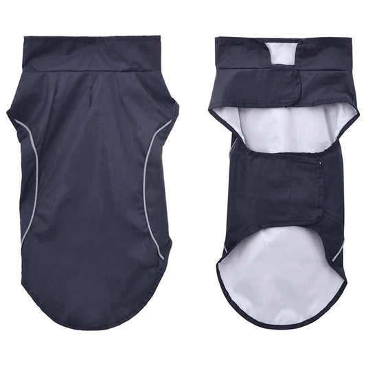 Impermeabile per Cani con Strisce Riflettenti Poliestere S