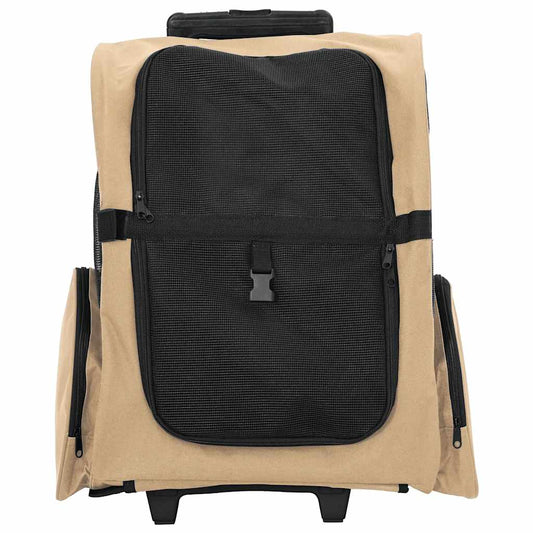 Carrello per Animali 3 in 1 Design Sabbia 48x32x(57-106) cm Tessuto Oxford