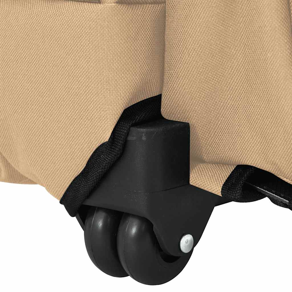 Carrello per Animali 3 in 1 Design Sabbia 48x32x(57-106) cm Tessuto Oxford