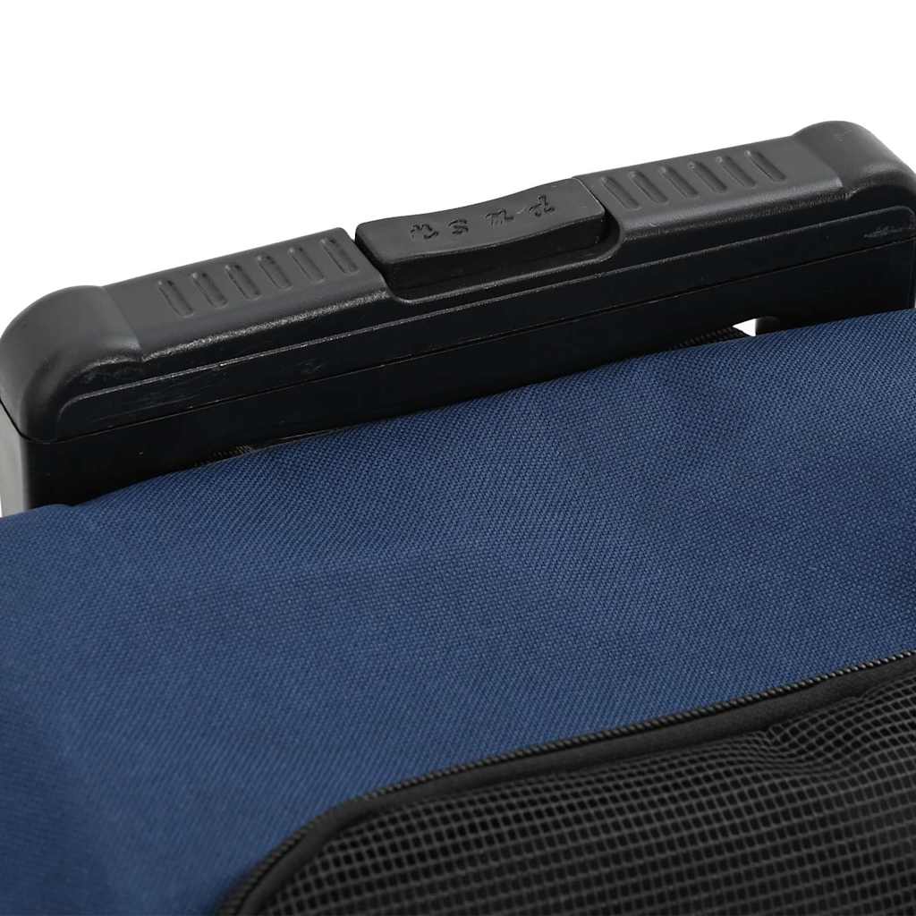 Carrello per animali domestici 3 in 1 Design Blu 48x32x(57-106) cm Tessuto Oxford