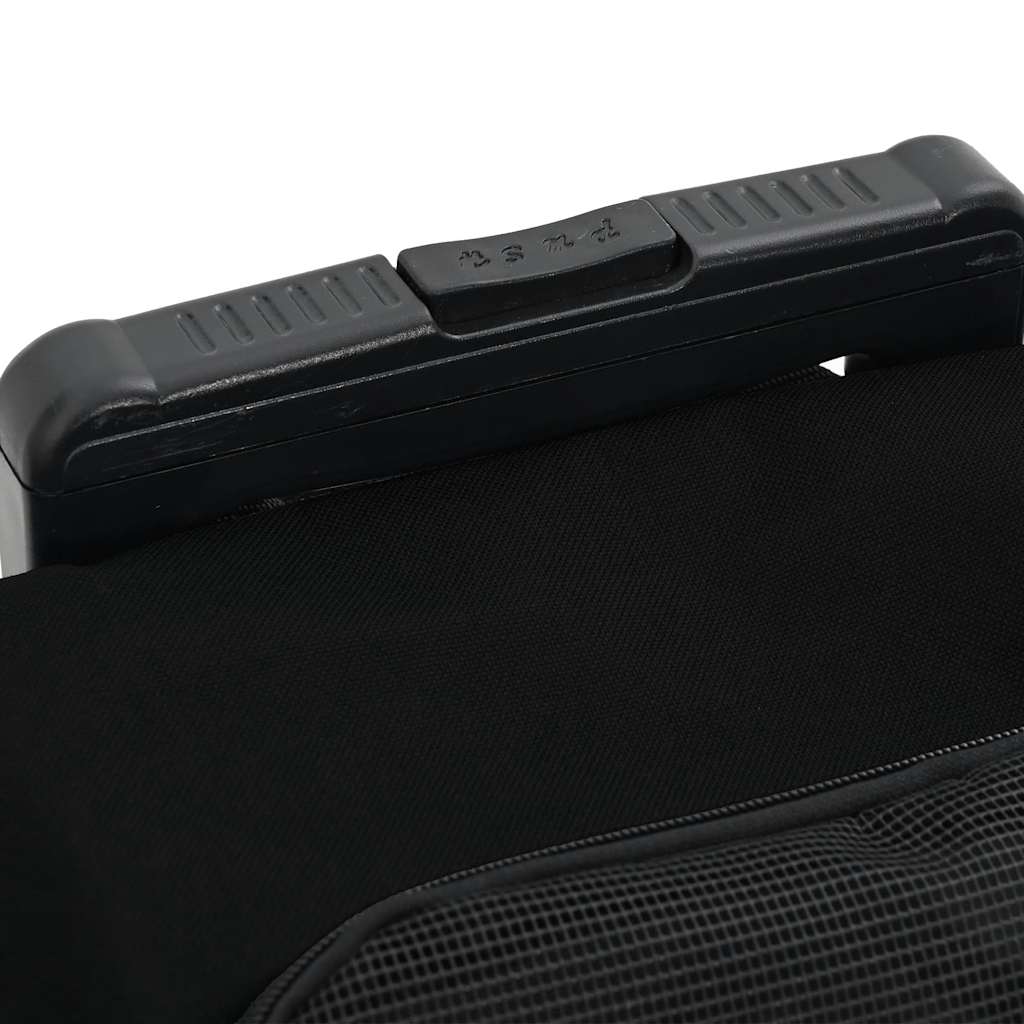 Carrello per Animali 3 in 1 Design Nero 48x32x(57-106) cm Tessuto Oxford