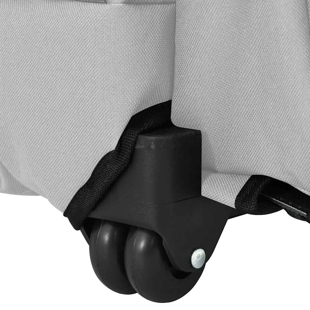 Carrello per animali domestici 3 in 1 design grigio 48x32x(57-106) cm tessuto Oxford