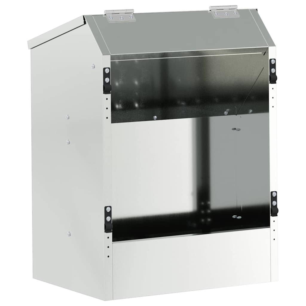 Mangiatore per conigli Argento 64.5 x 25.5 x 45.5 cm