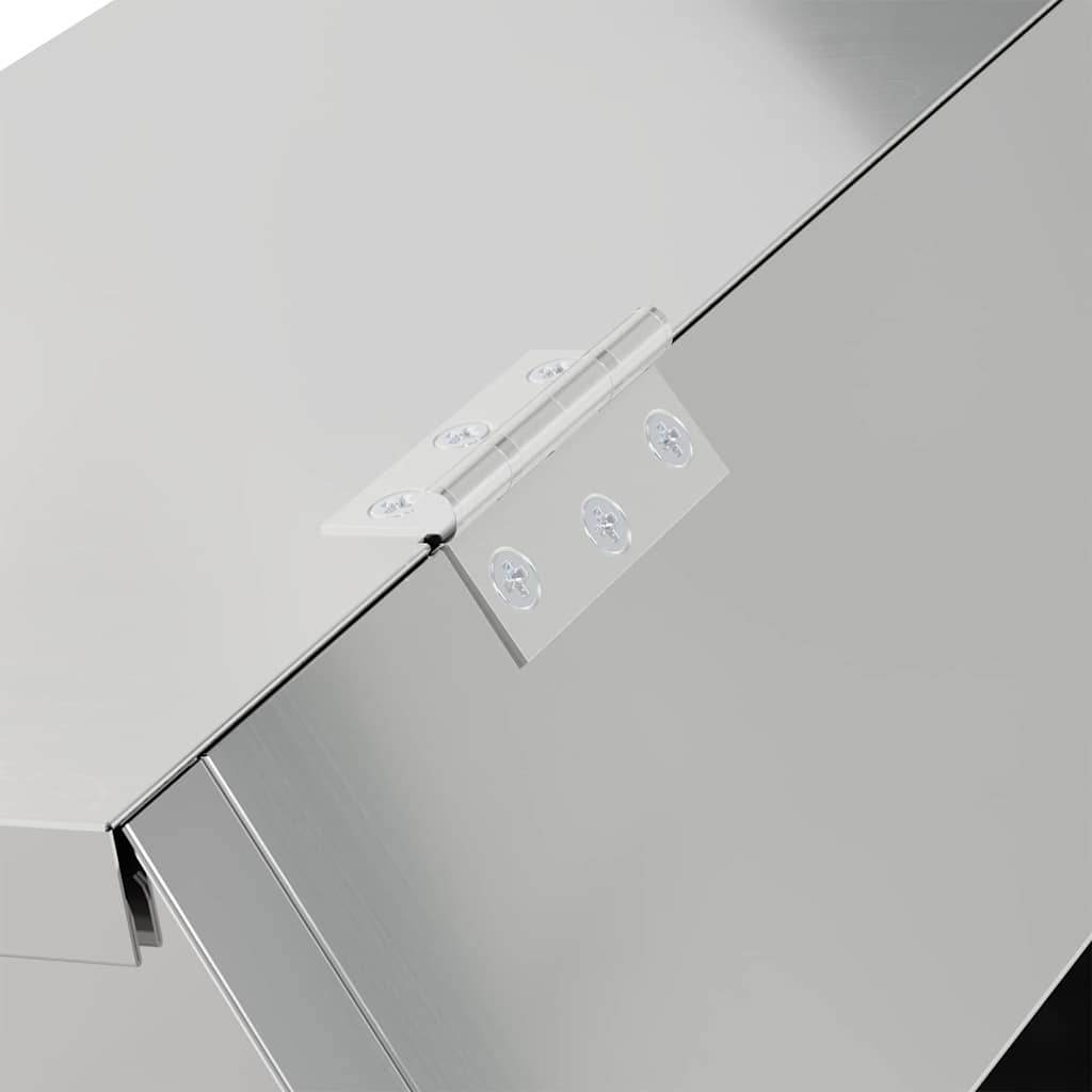 Mangiatore per conigli Argento 64.5 x 25.5 x 45.5 cm